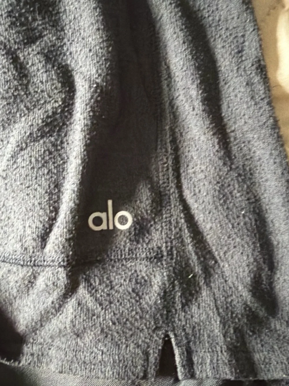 ALO Yoga Charcoal Terry Short with Logo